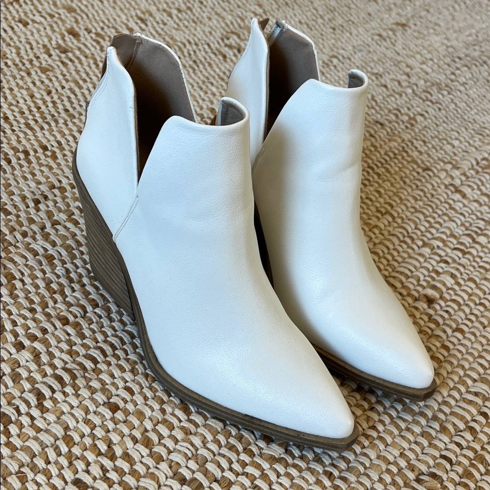 Elegant White Ankle Booties